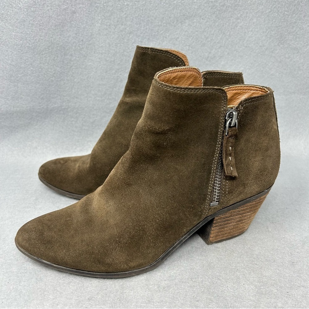 Women’s Frye & Co Judith Brown Suede Leather Zip Ankle Booties 6 M.